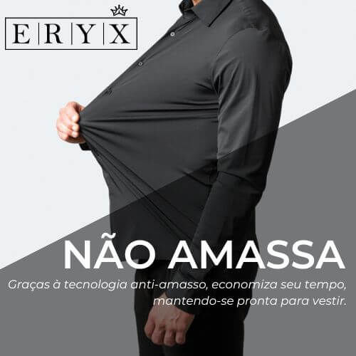 Kit 2 Camisas Sociais Masculinas Que Não Amassam Eryx