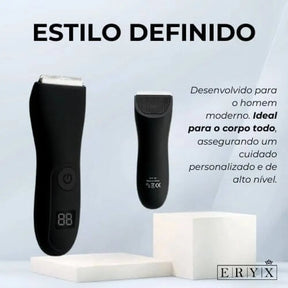 Máquina De Cortar Cabelo E Aparador Pelos A Prova Água Ergonômico Eryx Adp002