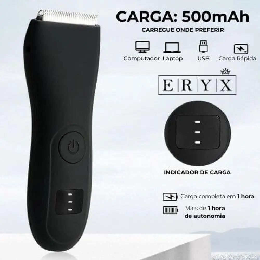 Máquina De Cortar Cabelo E Aparador Pelos A Prova Água Ergonômico Eryx Adp002