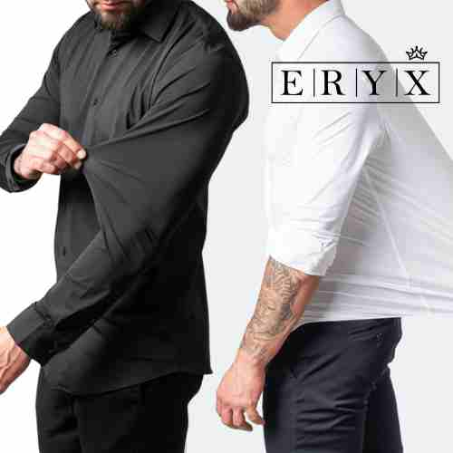 Kit 2 Camisas Sociais Masculinas Que Não Amassam Eryx