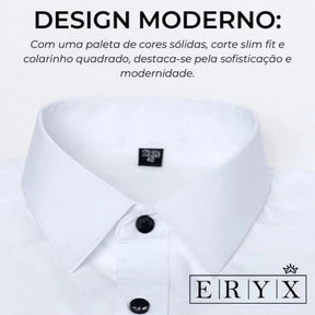 Kit 2 Camisas Sociais Masculinas Que Não Amassam Eryx Csmsf00023