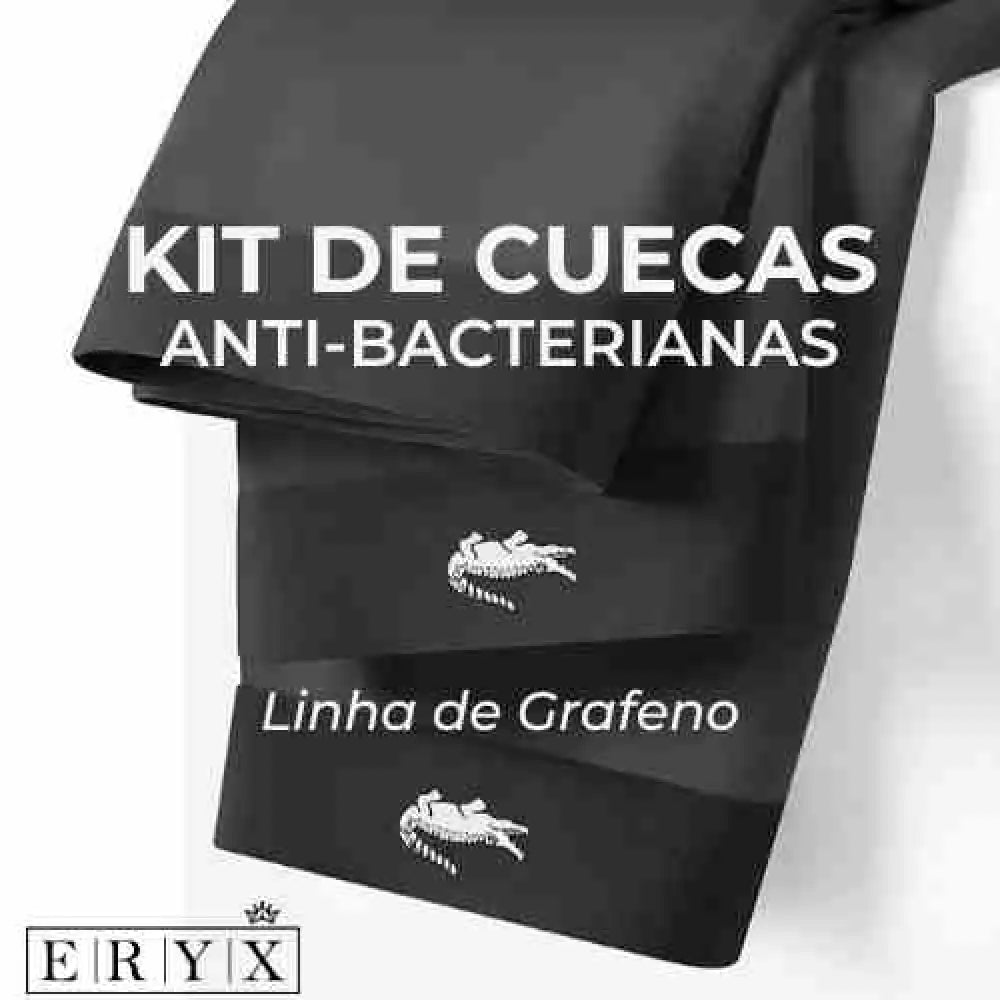 Kit De Cuecas Antibacterianas De Grafeno - 3 Pcs Kce004