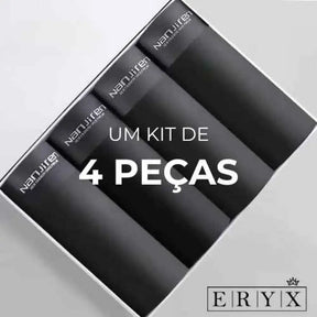 Kit De Cuecas Boxer Seda Com 4 Pcs Kce002