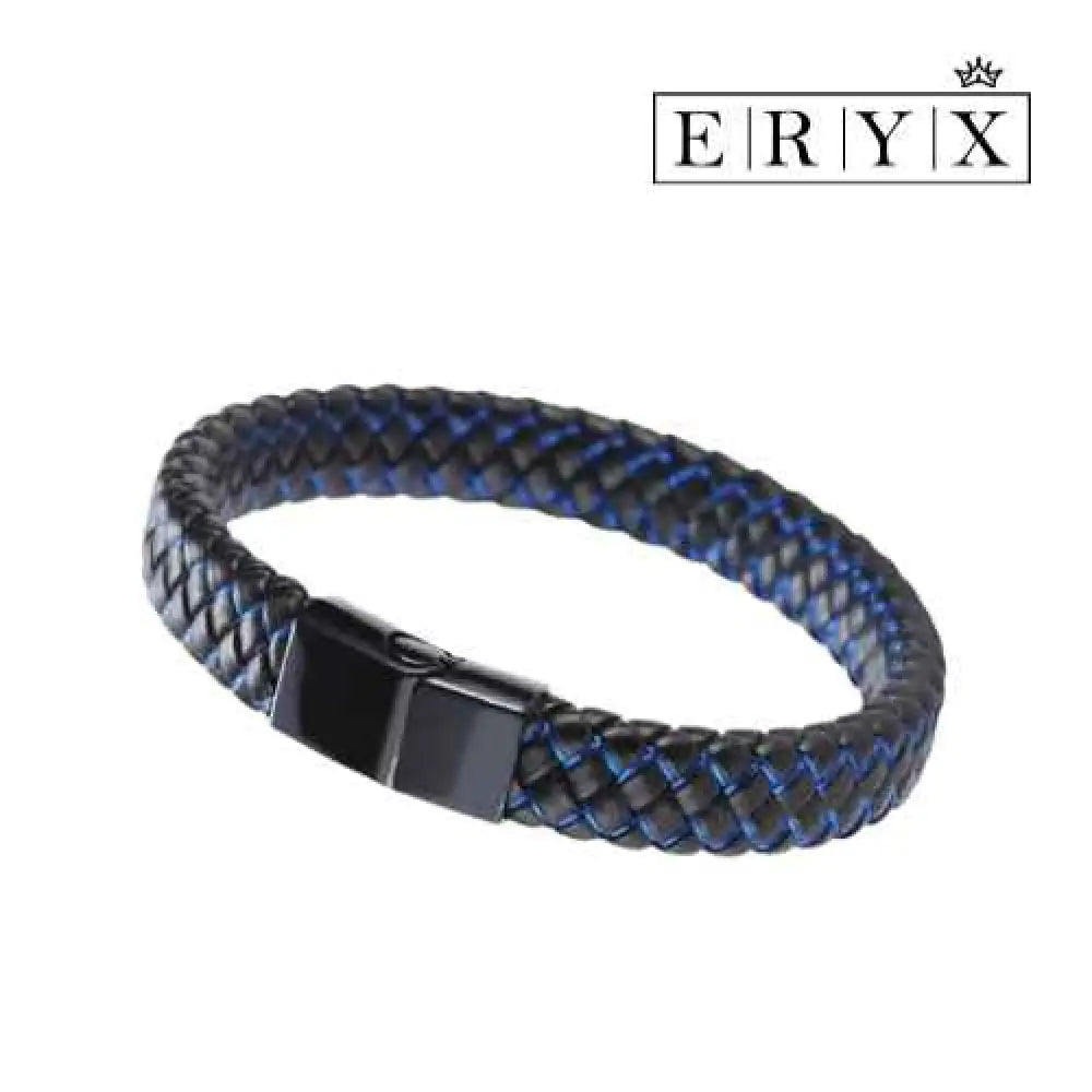 Pulseira Masculina De Couro Micro Fibra Aço Inoxidável Pme001